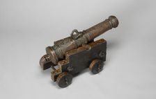Model Field Cannon with Carriage, Austria, 1693. Creator: Unknown