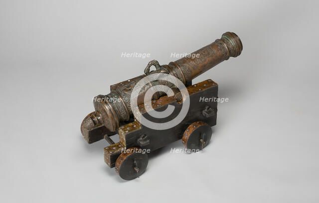 Model Field Cannon with Carriage, Austria, 1693. Creator: Unknown.