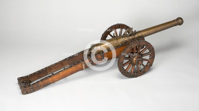 Model Field Cannon with Carriage, Austria, late 17th century. Creator: Unknown.
