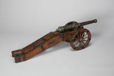 Model Field Cannon with Carriage, Germany, c. 1740. Creator: Unknown