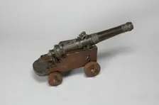 Model Field Cannon with Carriage, France, 1677. Creator: Unknown