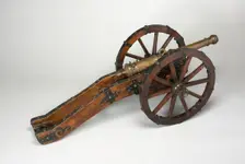 Model Field Cannon with Carriage, Venice, 17th century. Creator: Unknown