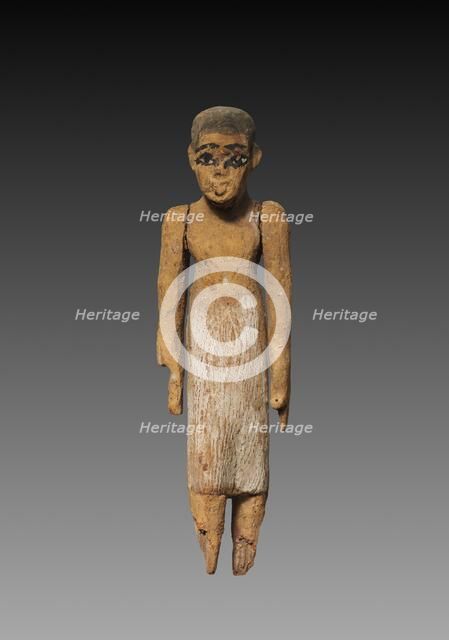 Model Figure of a Man, Perhaps a Boat Attendant, 2040-1648 BC. Creator: Unknown.