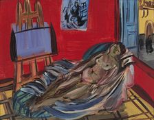 Model in the studio, 1942. Creator: Dufy, Raoul (1877-1953)