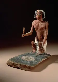 Model of a Woman Tending a Fire, 2134-1991 B.C.. Creator: Unknown