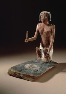 Model of a Woman Tending a Fire, 2134-1991 B.C.. Creator: Unknown