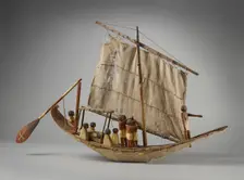 Model of a boat, Middle Kingdom, c1975- 1640 BC