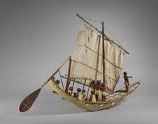 Model of a boat, Middle Kingdom, c1975- 1640 BC