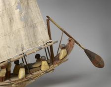 Model of a boat, Middle Kingdom, c1975- 1640 BC