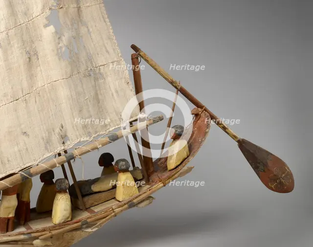 Model of a boat, Middle Kingdom, c1975- 1640 BC. Artist: Unknown.