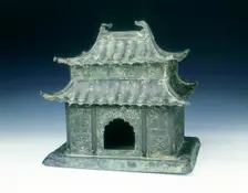 Model of a Chinese temple, Song dynasty, 960-1279. Creator: Unknown