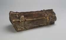 Model of a Coffin with Figures, Han dynasty or earlier, 500 B.C. to 220 A.D. Creator: Unknown