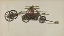 Model of a Fire Engine, c. 1937. Creator: Betty Fuerst