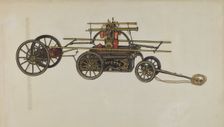 Model of a Fire Engine, c. 1937. Creator: Betty Fuerst