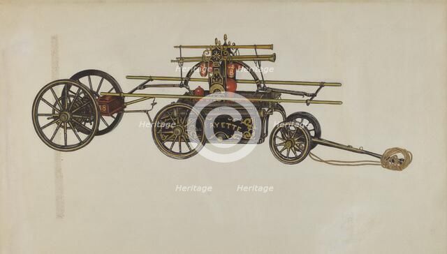 Model of a Fire Engine, c. 1937. Creator: Betty Fuerst.