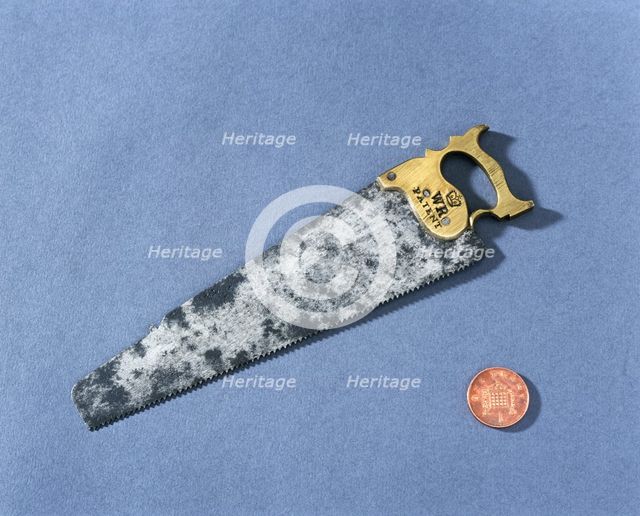 Model of a joiner's hand saw, c1816. Creator: Unknown.