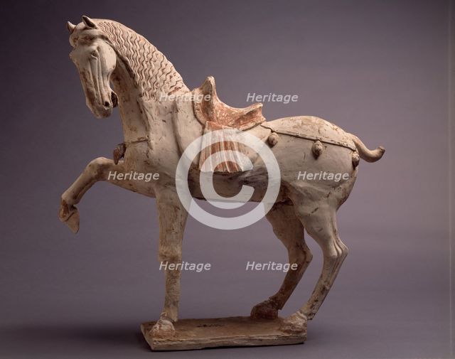 Model of a Prancing Horse, Tang Dynasty 618-907. Creator: Unknown.