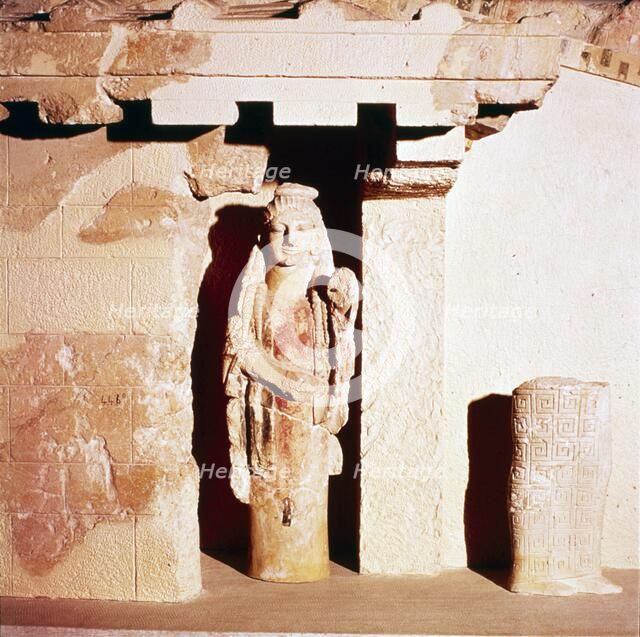 Model of ancient Temple of Athena,  6th century BC. Artist: Unknown.