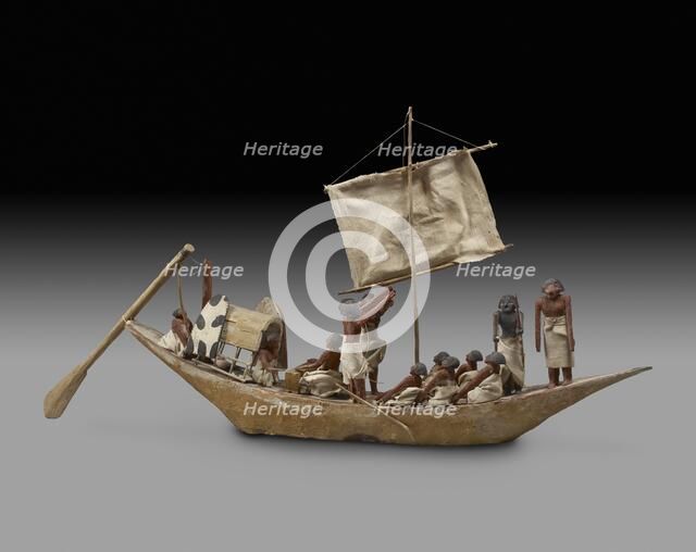 Model of boat, IXth - XIth Dynasty, c2125 -c1940 BC. Artist: Unknown.