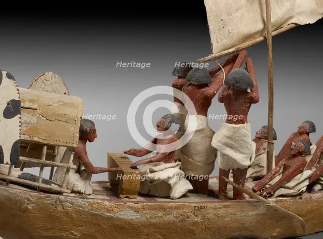 Model of boat, IXth - XIth Dynasty, c2125 -c1940 BC. Artist: Unknown.