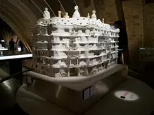 Model of La Pedrera, Barcelona, Spain, 2020. Creator: Ethel Davies