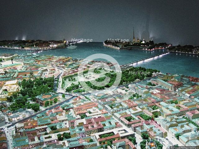 Model of Saint Petersburg. Artist: Anonymous  