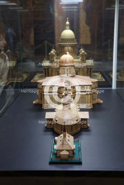Model of St Isaac's Cathedral, St Petersburg, Russia, 2011. Creator: Sheldon Marshall.