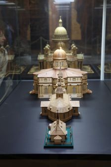 Model of St Isaac's Cathedral, St Petersburg, Russia, 2011. Creator: Sheldon Marshall