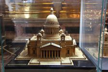 Model of St Isaac's Cathedral, St Petersburg, Russia, 2011. Creator: Sheldon Marshall