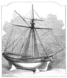 Model of Queen Elizabeth's yacht, 1864. Creator: Unknown