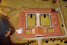 Model of Roman Villa, (Royal Palace) at Fishbourne, Sussex, England, c1st-3rd century