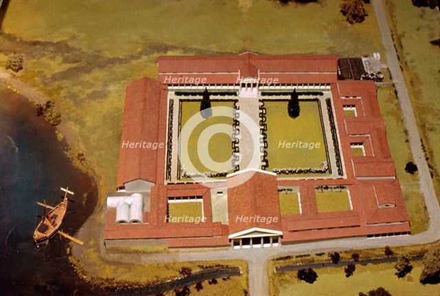 Model of Roman Villa, (Royal Palace) at Fishbourne, Sussex, England, c1st-3rd century.  Artist: Unknown.