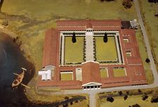 Model of Roman Villa, (Royal Palace) at Fishbourne, Sussex, England, c1st-3rd century