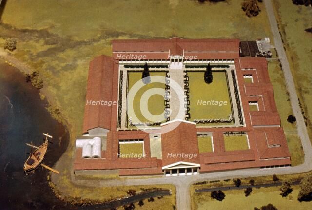 Model of Roman Villa, (Royal Palace) at Fishbourne, Sussex, England, c1st-3rd century.  Artist: Unknown.