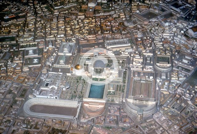 Model of Rome in the Imperial Period. Artist: Unknown