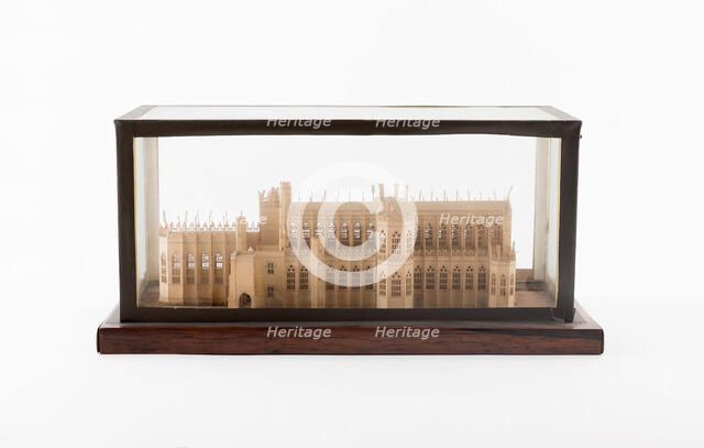 Model of Westminster Hall, England, c. 1830. Creator: Unknown.