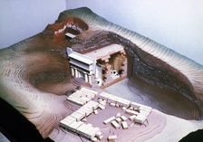 Model of the ancient Macedonian royal tombs. Artist: Anon