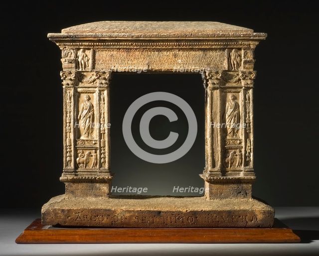 Model of the Arch of the Argentarii, between c.1792 and c.1795. Creator: Carl May.