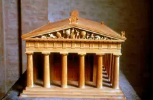 Model of the Temple of Aphaia at the Isle of Aegina, Greece, built c500-c480 BC