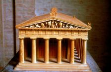 Model of the Temple of Aphaia at the Isle of Aegina, Greece, built c500-c480 BC