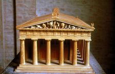 Model of the Temple of Aphaia at the Isle of Aegina, Greece, built c500-c480 BC