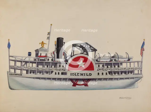 Model Ship "Idlewild", c. 1938. Creator: Frank Gray.