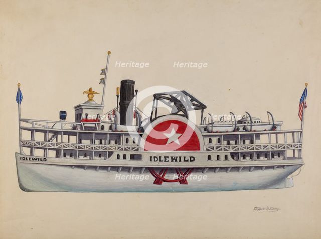 Model Ship "Idlewild", c. 1938. Creator: Frank Gray.