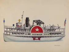 Model Ship "Idlewild", c. 1938. Creator: Frank Gray