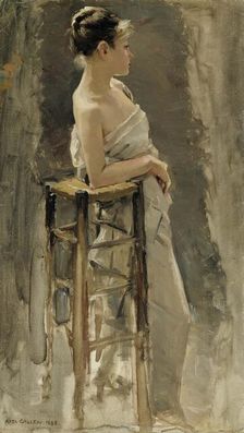 Model Study, 1885. Creator: Akseli Gallen-Kallela