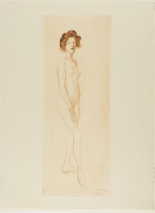 Model standing, 883. Creator: Theophile Alexandre Steinlen