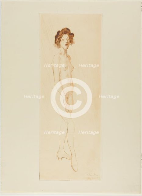 Model standing, 883. Creator: Theophile Alexandre Steinlen.