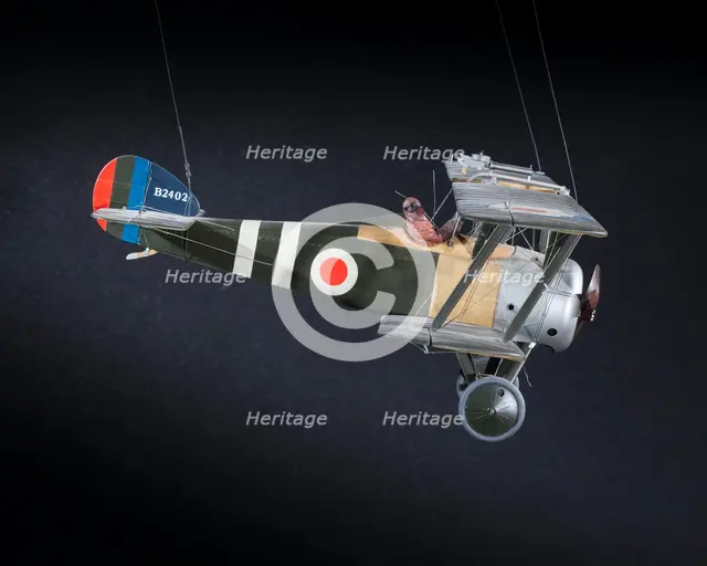 Model, Static, Sopwith F.1/3 Camel "Comic" Night Fighter, 1991. Creator: Alan Durkota.