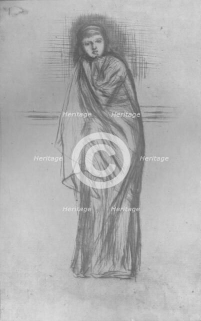 'Model Resting', 1870, (1904). Artist: James Abbott McNeill Whistler.