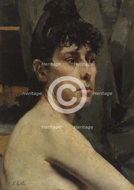 Model training, 1880-1889. Creator: Akseli Gallen-Kallela.